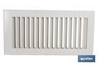 Flush mounting ventilation grille | ABS | Size: 13.3 x 26cm - Cofan