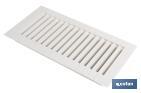 Flush mounting ventilation grille | ABS | Size: 13.3 x 26cm - Cofan