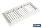 Flush mounting ventilation grille | ABS | Size: 13.3 x 26cm - Cofan