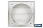 Grille de ventilation avec 4 lames mobiles | ABS blanc | Plusieurs dimensions - Cofan