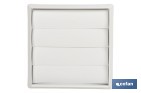 Grille de ventilation avec 4 lames mobiles | ABS blanc | Plusieurs dimensions - Cofan