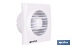 EXTRACTOR DE AIRE AXIAL CON PANEL FRONTAL Y ANTIRRETORNO | PROTECCIÓN IP24, COLOR BLANCO | DISPONIBLE EN DIFERENTES DIÁMETROS