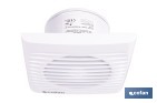 Extractor de aire axial con panel frontal y sistema antirretorno | Protección IP24, color blanco | Disponible en diferentes diámetros - Cofan