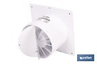 Extractor de aire axial silencioso | Con panel frontal fino y antirretorno | Protección IP45 | Disponible en diferentes diámetros - Cofan