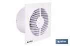 Extractor de aire axial silencioso | Con panel frontal fino y antirretorno | Protección IP45 | Disponible en diferentes diámetros - Cofan
