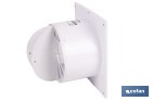 Extractor de aire axial silencioso | Con panel frontal fino y antirretorno | Protección IP45 | Disponible en diferentes diámetros - Cofan