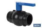 PP ball valve with F-F thread PN16 | Available in different sizes - Cofan