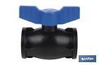 PP ball valve with F-F thread PN16 | Available in different sizes - Cofan