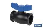 PP ball valve with F-F thread PN16 | Available in different sizes - Cofan