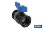 PP ball valve with F-F thread PN16 | Available in different sizes - Cofan