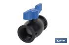 PP ball valve with F-F thread PN16 | Available in different sizes - Cofan