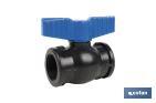 PP ball valve with F-F thread PN16 | Available in different sizes - Cofan