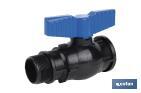 PP ball valve with M-F thread PN16 | Available in different sizes - Cofan