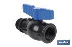 PP ball valve with M-F thread PN16 | Available in different sizes - Cofan