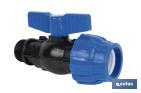 PP ball valve coupling | Male thread PN16 | Available in different threads - Cofan