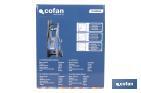 Limpiadora de alta presión | 1600 W | Caudal máximo 420 l/h | Presión máxima 130 bares | Sistema TSS - Cofan