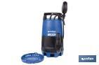 Electrobomba sumergible para aguas sucias y limpias | Potencia: 900 W | Caudal máximo: 18000 l/h | 7 m de inmersión | Interruptor de flotador - Cofan