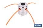 CABEZAL MULTIHILO UNIVERSAL PARA DESBROZADORA| COMPATIBLE CON HILO PRECORTADO | INCLUYE LLAVE HEXAGONAL E HILO PRECORTADO