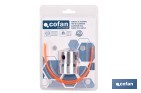 Cabezal multihilo universal para desbrozadora| Compatible con hilo precortado | Incluye llave hexagonal e hilo precortado - Cofan
