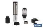 Wine tasting set + electric wine opener. Syrah model. - Cofan