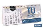 CALENDARIOS DE SOBREMESA DE 22 X 10 CM