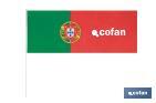 Bandera de Portugal 80x30 cm - Cofan