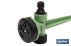 Irrigation sprinkler | 5 spray patterns | Polypropylene | Suitable for garden | It can be connected to an irrigation line - Cofan