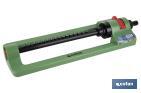 Oscillating sprinkler with 16 nozzles | Polypropylene | Suitable for garden | Anti-breakage flexibility - Cofan