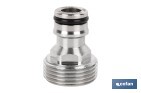 Adaptador de latón de rosca macho | Diferentes medidas | Apto para manguera | Ideal para jardinería - Cofan