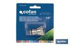 Adaptador de rosca | Hembra de latón | Para manguera de jardín | Diferentes Medidas - Cofan