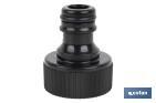 Adaptador de rosca | Hembra de polipropileno  | Para manguera de jardín | Diferentes Medidas - Cofan