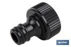 Adaptador de rosca | Hembra de polipropileno  | Para manguera de jardín | Diferentes Medidas - Cofan