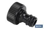 Adaptador femea de plástico | Para Mangueira de jardim | Femea de 1", 1/2" o 3/4" - Cofan