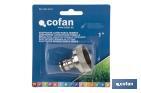 Adaptador de rosca | Hembra de latón | Para manguera de jardín | Diferentes Medidas - Cofan