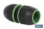 Hose repair connector for irrigation hoses | Available in different sizes | ABS - Cofan