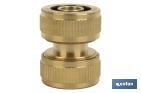 Hose repair connector for irrigation hoses | Available in different sizes | Brass - Cofan