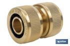 Hose repair connector for irrigation hoses | Available in different sizes | Brass - Cofan