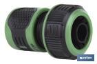 Conector de mangueras de riego | Diferentes Medidas | Fabricado en ABS - Cofan