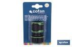 Conector de mangueras de riego | Diferentes Medidas | Fabricado en ABS - Cofan