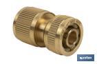Conector para mangueras de riego | Diferentes Medidas | Fabricado en Latón - Cofan