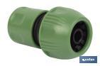 Water stop connector for garden hose | Quick connector | Available in two sizes | Female connector - Cofan
