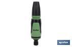 Adjustable nozzle, Confort Model | Available with two spray patterns | Universal hose nozzle - Cofan