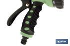 Pistola de Riego en ABS | 7 Posiciones de Pulverización | Adecuada para regar Plantas o Césped - Cofan