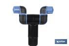 Torre de nebulización extensible para exteriores | Desde 12 hasta 48 cm | Boquillas de ángulo ajustable - Cofan