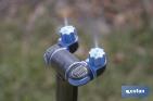Torre de nebulización extensible para exteriores | Desde 12 hasta 48 cm | Boquillas de ángulo ajustable - Cofan