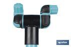 Torre de nebulización de 79 cm de altura con 2 boquillas ajustables | Perfecta para exteriores - Cofan