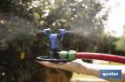 Nebulizador de jardín de 2 brazos con boquillas ajustables | Refresca e hidrata tus espacios exteriores - Cofan
