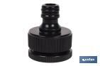 SET DE 2 PIEZAS PARA CONECTAR MANGUERA | CONECTOR CON ROSCA DE 1" Y ADAPTADOR DE ROSCA HEMBRA DE 3/4"