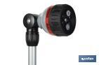 Lanza de riego multifunción de 76 cm de longitud y 6 posiciones riego | Control de caudal cómodo con el pulgar - Cofan