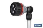 Lanza de riego multifunción de 76 cm de longitud y 6 posiciones riego | Control de caudal cómodo con el pulgar - Cofan
